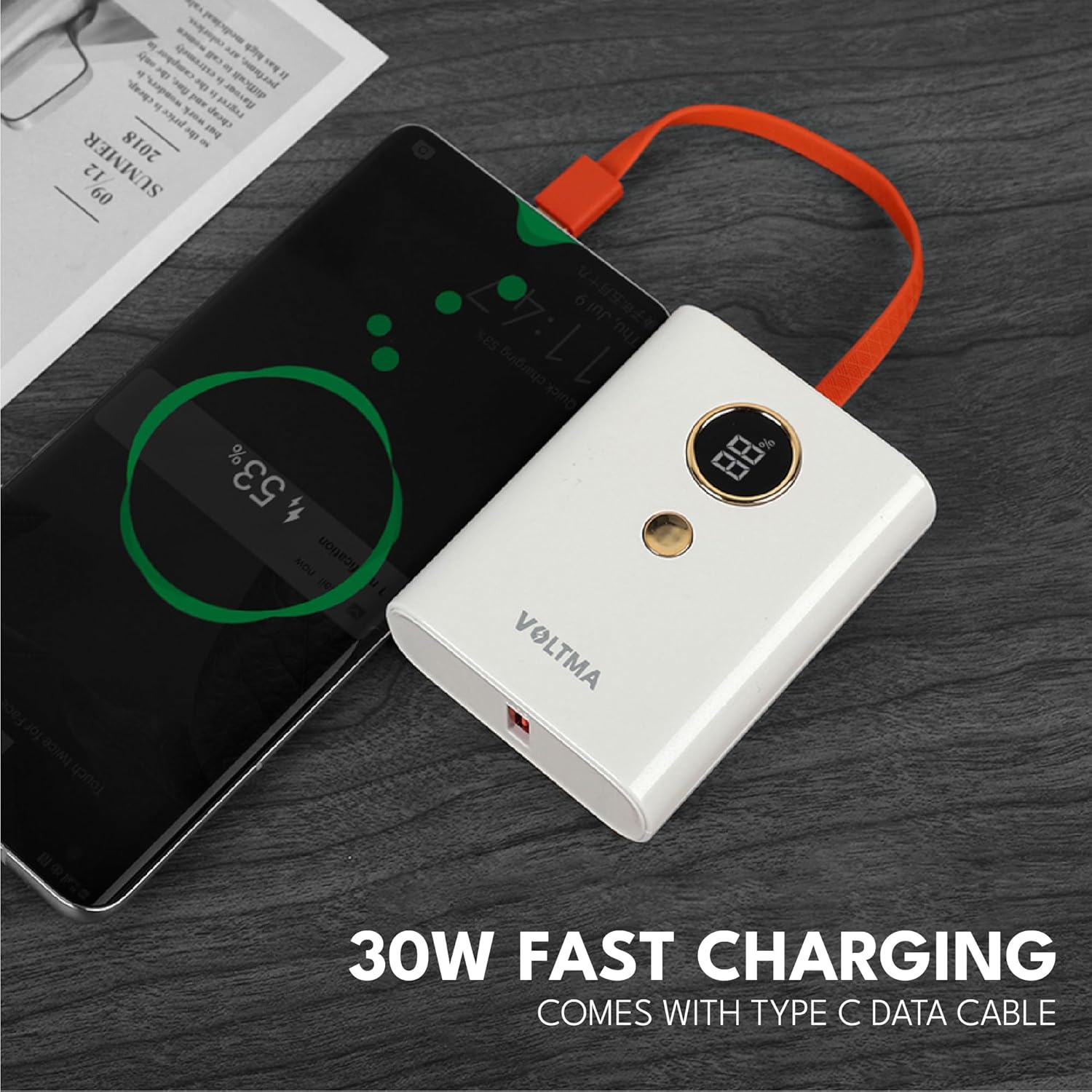 Power Bank Voltme - 10,000mAh con Pantalla LED