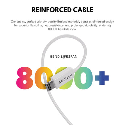 Cable de Silicona USB A a Lightning Voltma PHS10UL, 10W