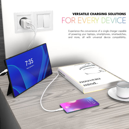 VOLTMA Cargador de 45W con 2 Puertos USB