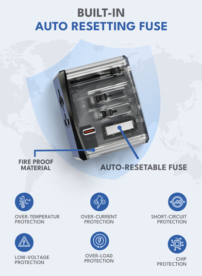 VOLTMA Cargador Universal 45W - 3 Puertos USB-C