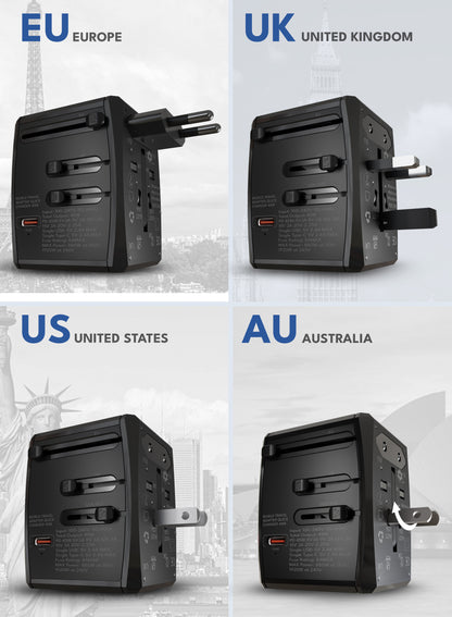 VOLTMA Cargador Universal 45W - 3 Puertos USB-C